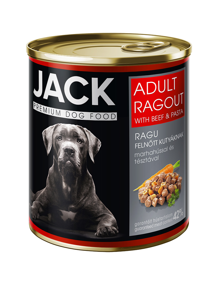Jack kutya konzerv ragu adult marha 800g