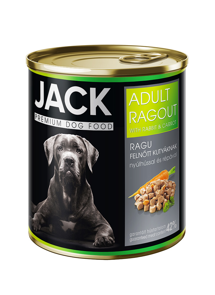 Jack kutya konzerv ragu adult nyúl-répa 800g