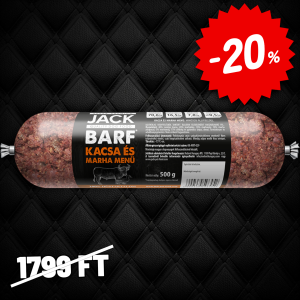 Jack BARF Kacsa-marha menü 500g