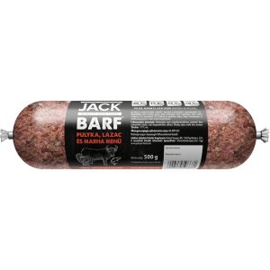 Jack BARF Pulyka-lazac-marha menü 500g