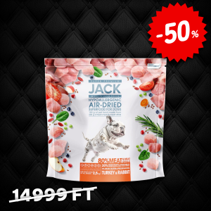 Jack AirDried száraztáp, hipoallergén, pulyka-nyúl 2,5 kg
