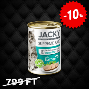 Jacky steril macska konzerv pástétom lazac 400g