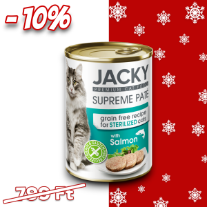 Jacky steril macska konzerv pástétom lazac 400g