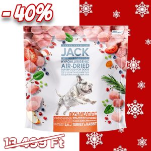 Jack AirDried száraztáp, hipoallergén, pulyka-nyúl 2,5 kg