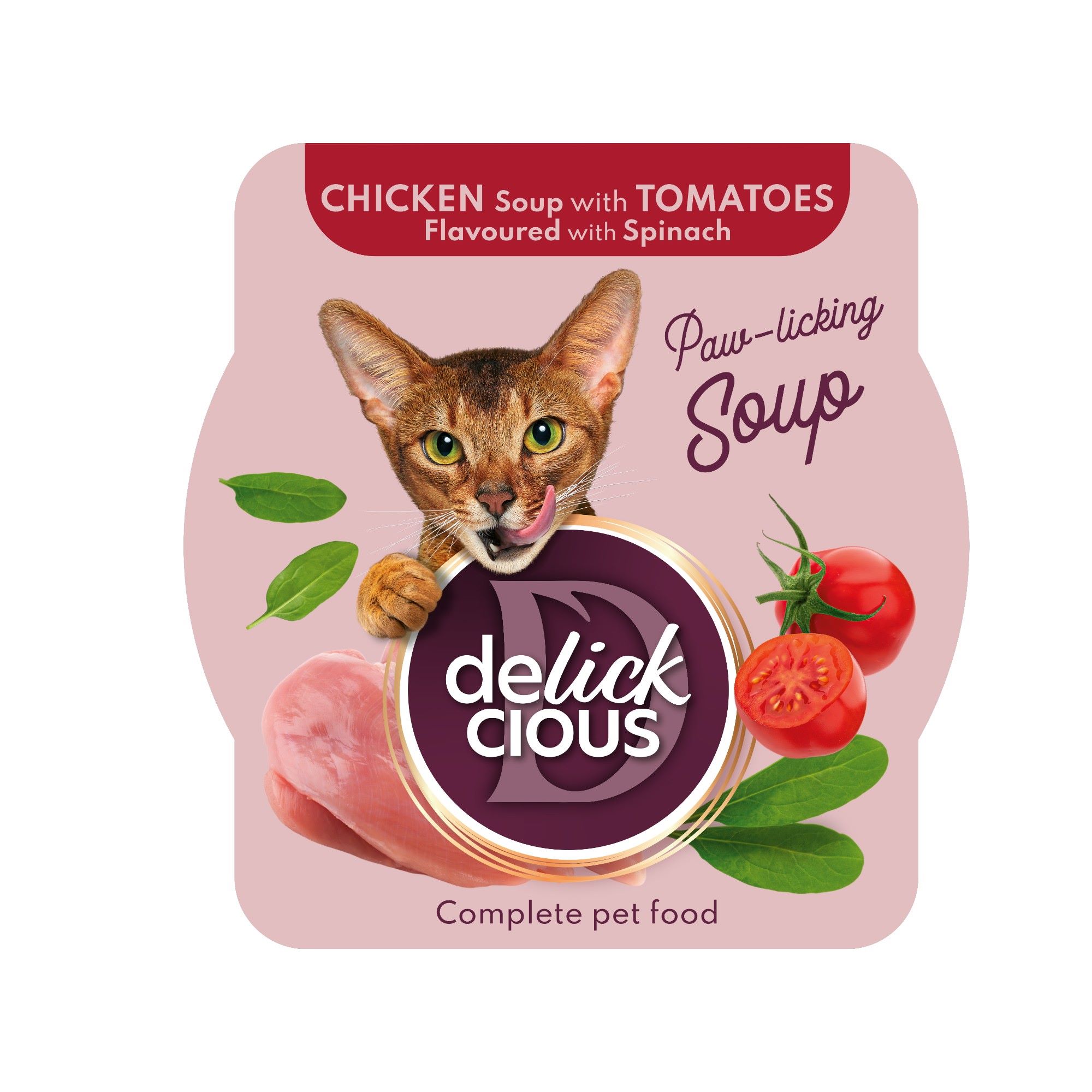 DELICKCIOUS™ CSIRKELEVES PARADICSOMMAL ÉS SPENÓTTAL ÍZESÍTVE 80g