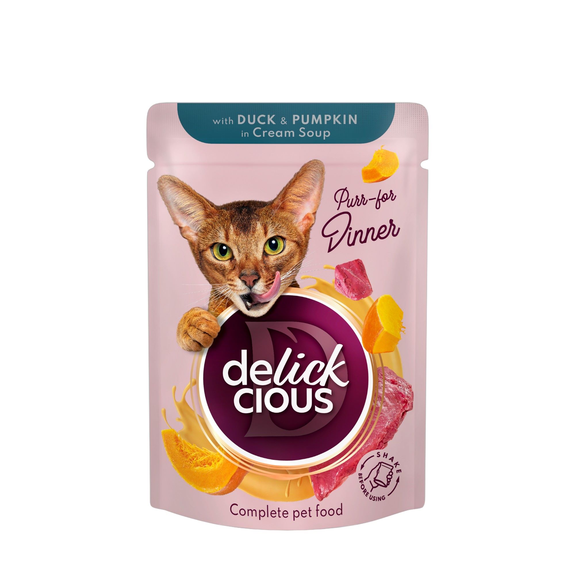 DELICKCIOUS™ Kacsacsíkok sütőtökkel krémlevesben 85g