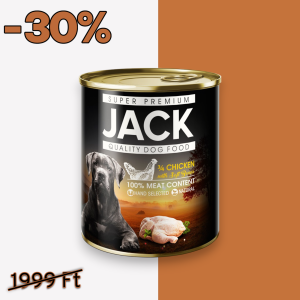 Jack konzerv 3/4 csirke 800g kutya