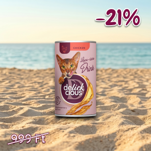 DELICKCIOUS™ csirkés vitalizáló leves macskáknak 140g