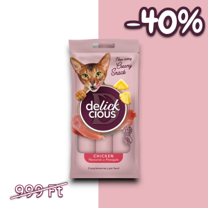 DELICKCIOUS™ krémes jutalomfalatok csirke - ananász ízben 4x15g