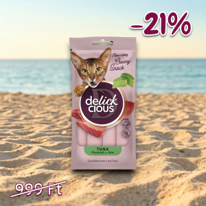 DELICKCIOUS™ krémes jutalomfalatok tonhal - aloe vera ízben 4x15g