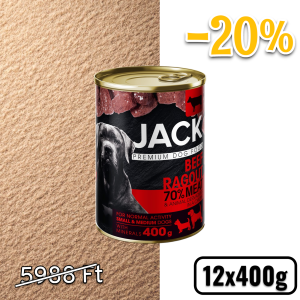 Jack kutya konzerv ragu marhahússal 400g