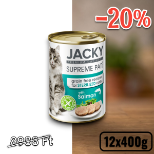Jacky steril macska konzerv pástétom lazac 400g