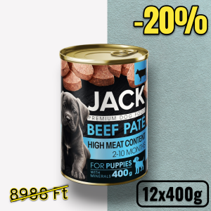 Jack marhapástétom kölyökkutyáknak 400 g