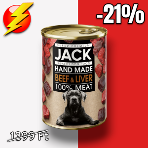 Jack super premium kutya konzerv marha májjal 400g