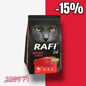 RAFI száraztáp marhával macskáknak 1,5 kg
