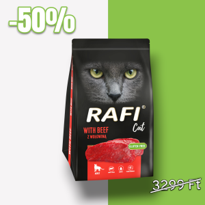 RAFI száraztáp marhával macskáknak 1,5 kg