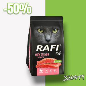 RAFI teljes értékű macskaeledel lazaccal 1,5kg