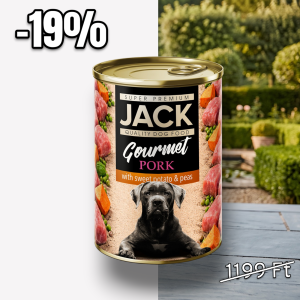 JACK GOURMET malachús édesburgonyával és zöldborsóval 400g