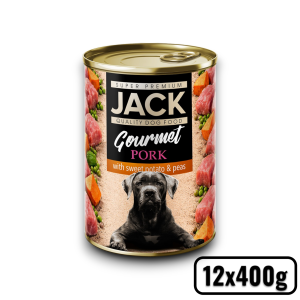 JACK GOURMET malachús édesburgonyával és zöldborsóval 400g