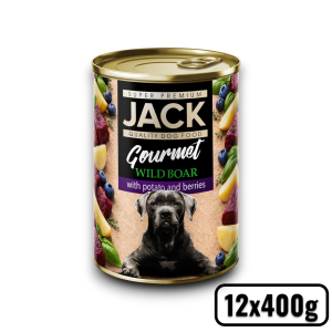 JACK GOURMET vaddisznó burgonyával és bogyós gyümölcsökkel 400g