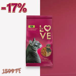 My Love felnőtt macska száraz eledel – csirke, marha és zöldségek, 0,9 kg
