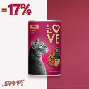 My Love teljes értékű macskakonzerv marhával, 0,415 kg
