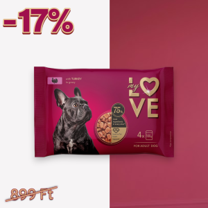 My Love teljes értékű kutya alutasak pulykával – 4×0,1 kg
